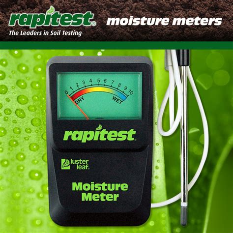 custom rapitest moisture meter not working|soil moisture meter reading chart.